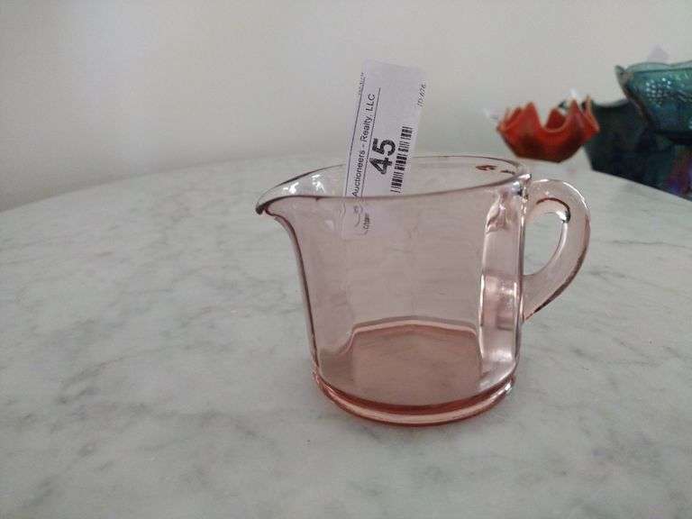 Vintage Pink Depression Glass Measuring Cup