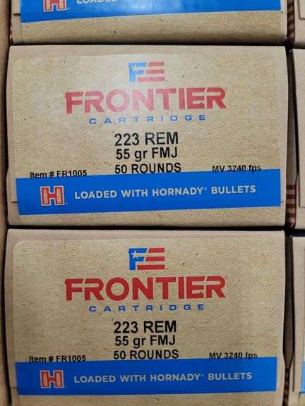 500 rnd case Hornady Frontier 223  55gr