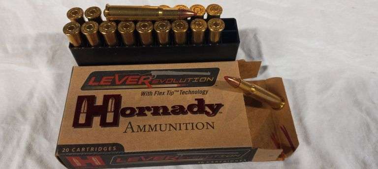 20 rnds Hornady 30-30 160gr FTX