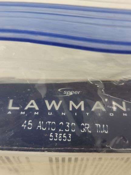 50 round box Speer Lawman 45 ACP