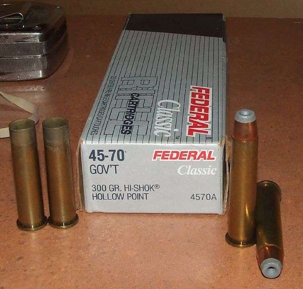 11 rounds Federal 45-70 & Brass