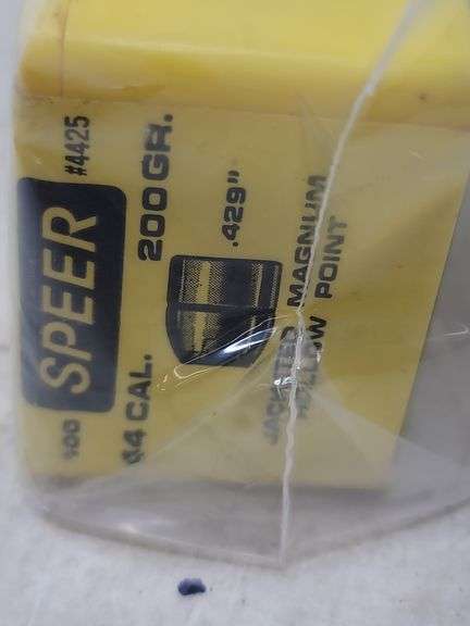 100 pcs Speer .429 (44 caliber) 200gr HP bullets