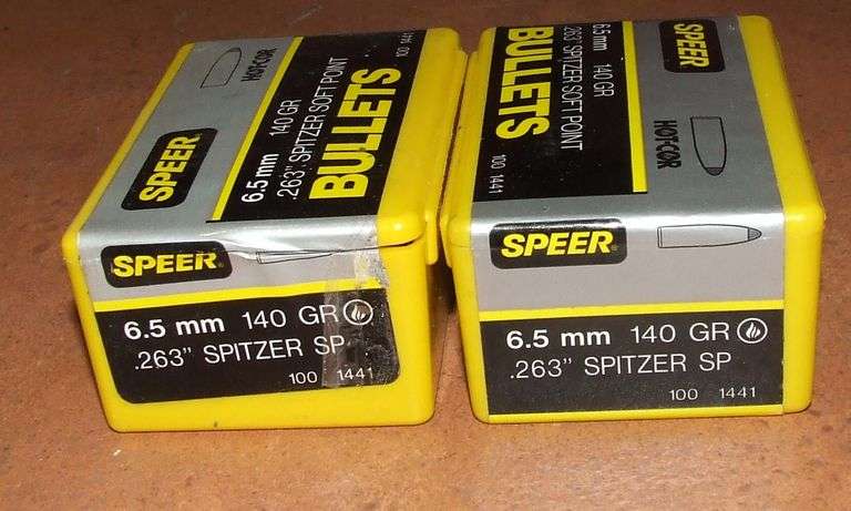 200 Speer 6.5mm Bullets