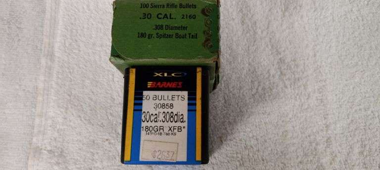 108 pcs 30 caliber 180gr bullets