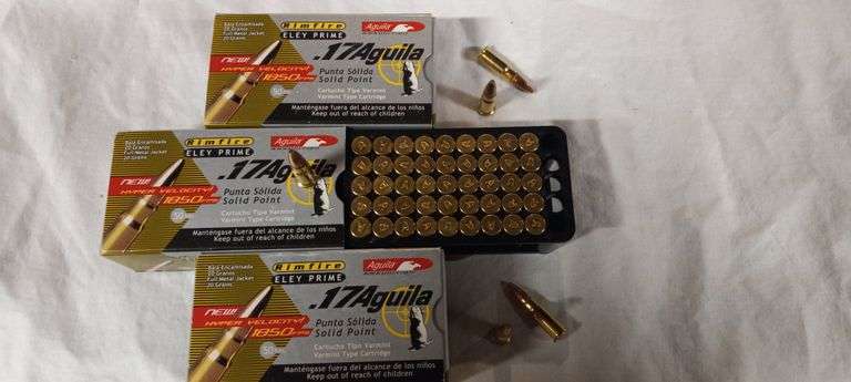 3-50 rnd box Aguila .17 20gr