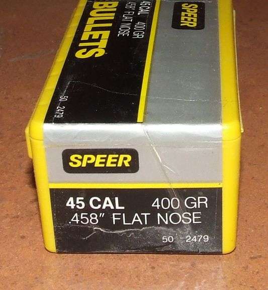 50 pcs Speer .45 caliber .458" Bullets