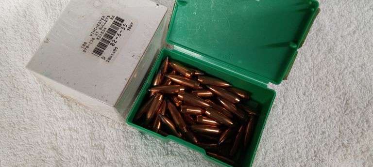 155 pcs 270 caliber 130gr bullets (1 box is sealed)