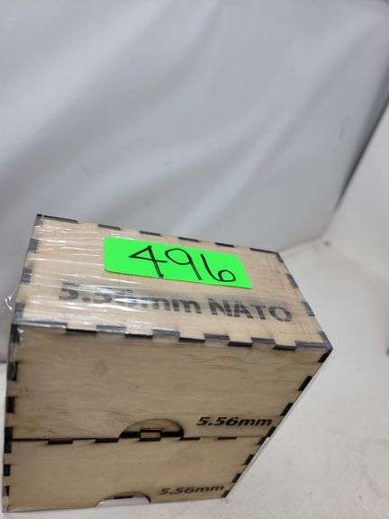 2 home made wooden ammo boxes (5.56)