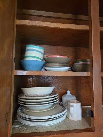 2 Cupboards-Plates-Bowls-Canisters