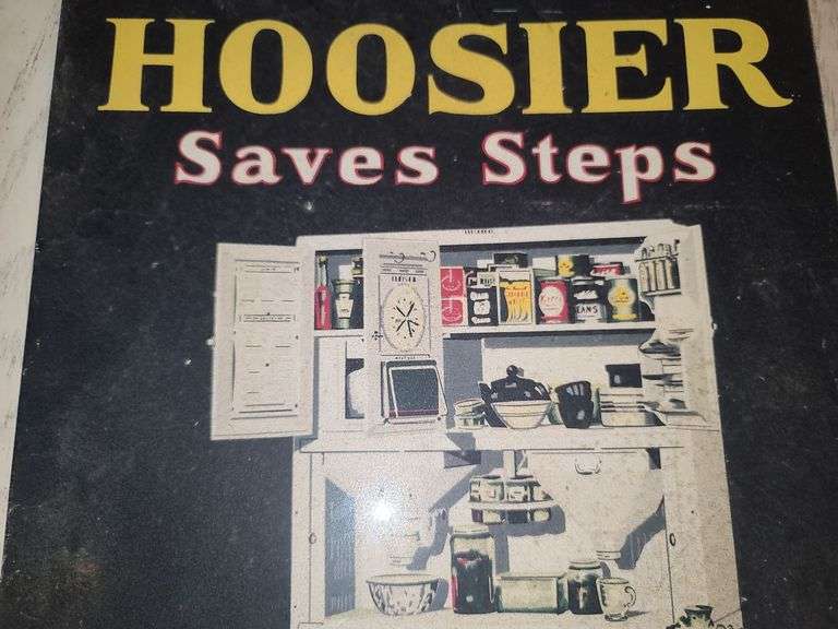 Hoosier Furniture Metal Sign, Approx. 12"x16"