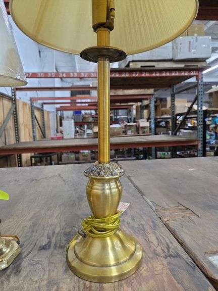 2 Brass Night Stand Lamps