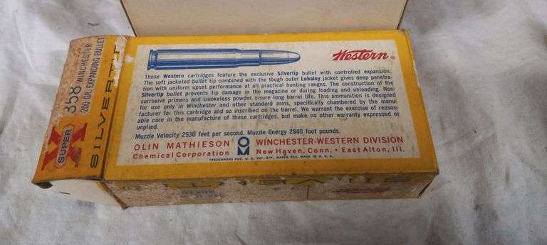 14 rnds 358 Winchester Silvertip & 3 empty