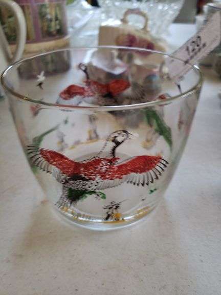 Hand Painted Pheasant Bowl