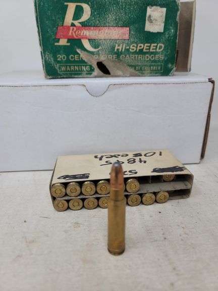 15 live rnds & 2 empty 350 Rem reloads