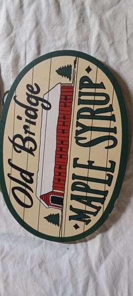 2 Hanging wood signs