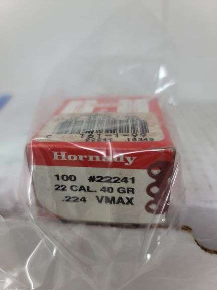 Box of 100 Hornady .224 40gr V-Max bullets