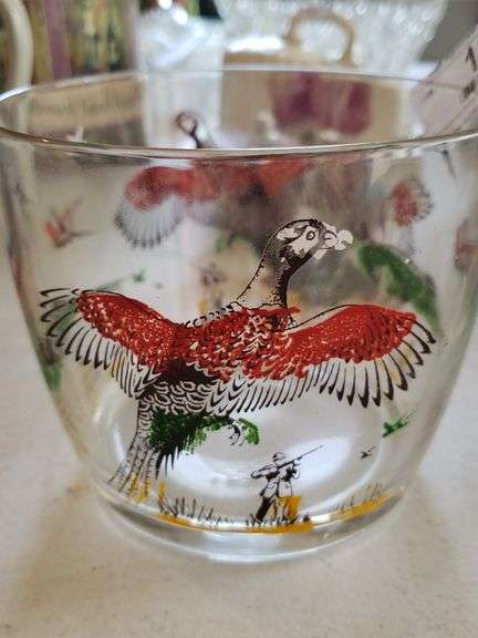 Hand Painted Pheasant Bowl