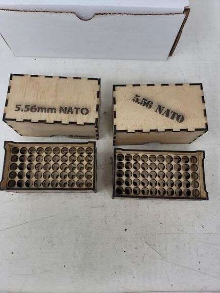 2 home made wooden ammo boxes (5.56)