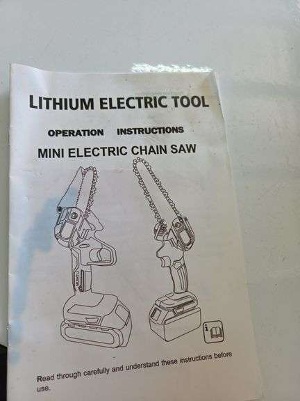 Bierdorf Lithium Mini Electric  Chainsaw W/Charger & Battery & Bag