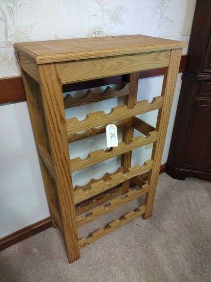 Wooden Wine Rack Approx 22"x39"x11" (20 Bottles)
