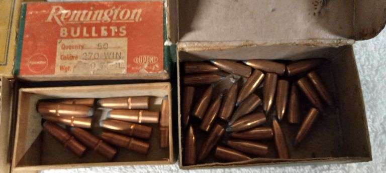 Partial boxes 270 caliber bullets