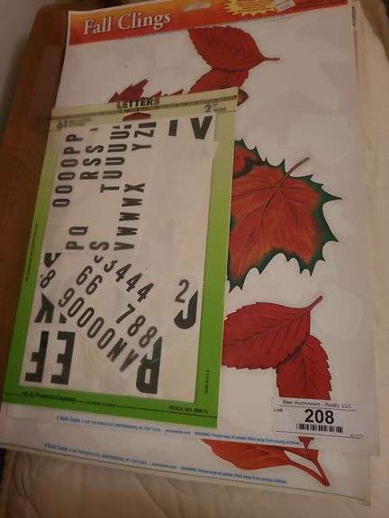 Window Clings & Number Stickers