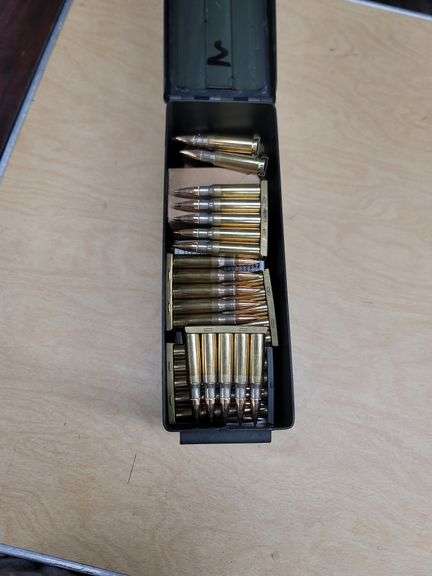 250 rnds 7.62x51 NATO in 30 cal ammo can