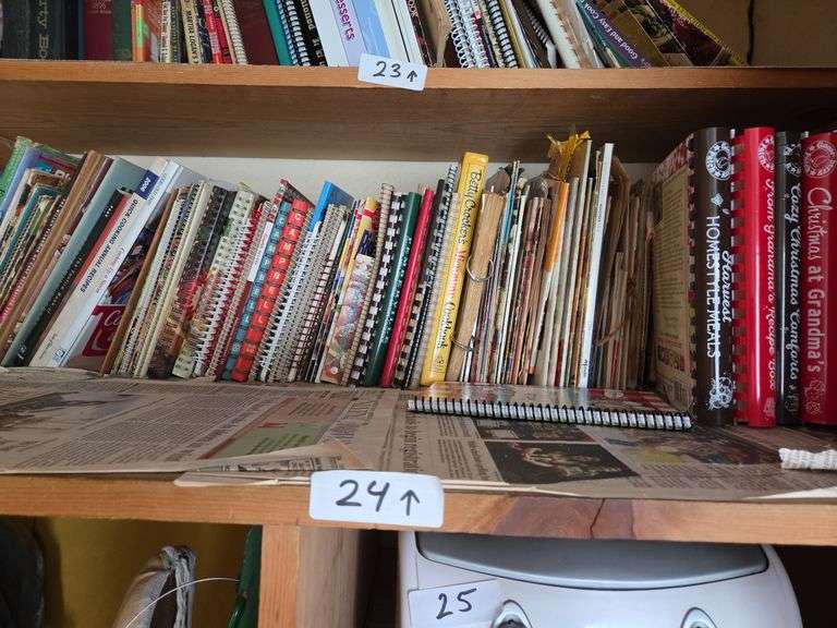2nd Shelf Assorted Cookbooks