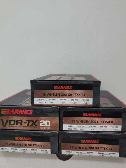5-20 rnd box Barnes Vor-TX 35 Whelen 200gr TTSX BT