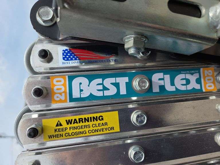 Best Flex 200 Skate Wheel Conveyor 8' Long Expands To 30' Long adjustable Height - Has Brakes On Some  Wheels