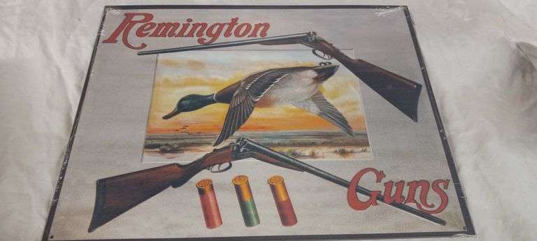 Remington Metal Sign (approx 16" x 12.5")