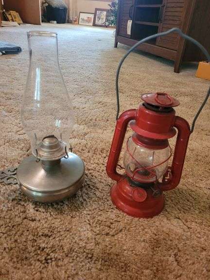 3 Vintage Oil Lamps