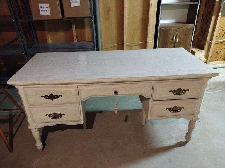 Wooden Desk Approx 57"x29"x24"
