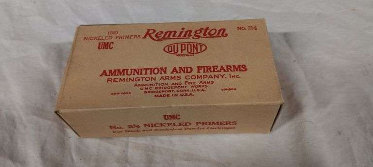 1000 count Remington 2 1/2 Large pistol primers