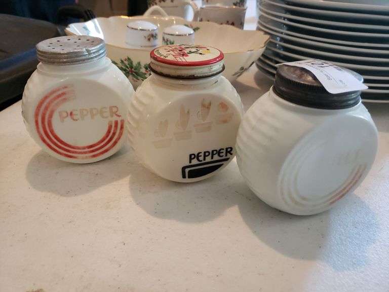 3 Vintage Salt & Pepper Shakers