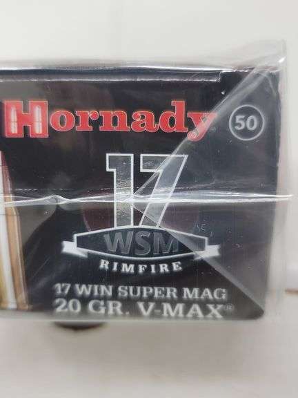 50 round box Hornady .17 Win Super Magnum