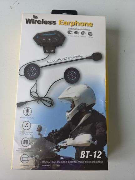 Wireless Earphone BT-12 (New In Box Unopened)