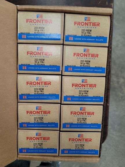 500 rnd case Hornady Frontier 223  55gr