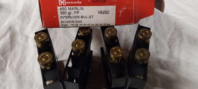 7 live and 1 empty 450 Marlin-350gr