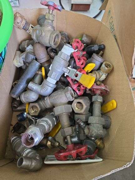 Box Of Assorted Shut Off Valves-   Various Sizes