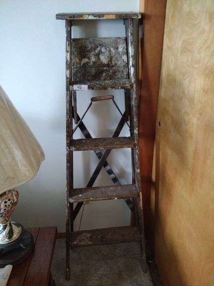 Vintage Wooden 5' Ladder