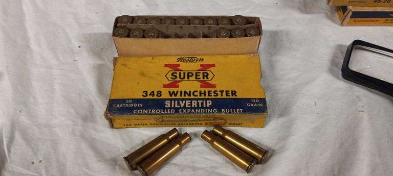 19 pcs 348 Win empty brass