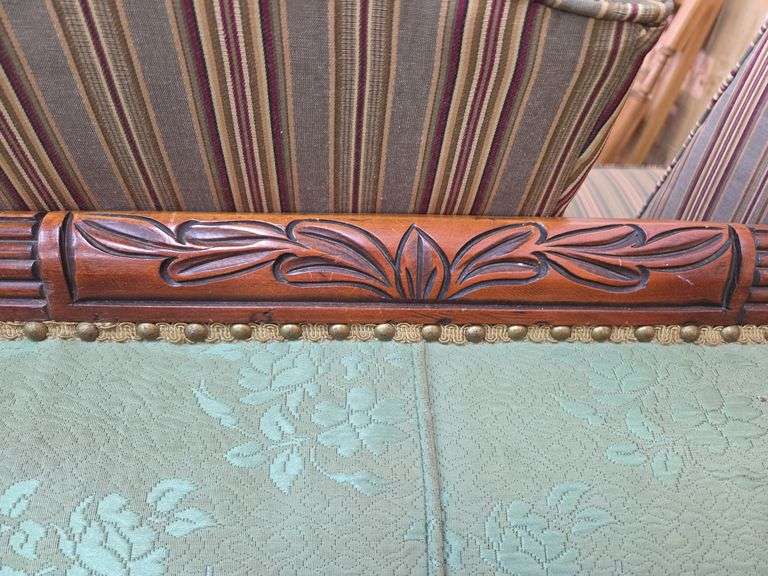Vintage Sofa W/ Front Claw Feet (1 Needs Repaired)