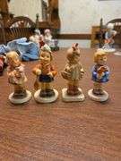 4 Goebel Figurines- Pigtails-First Mate-I Brought You A Gift-Flower Girl