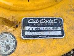Cub Cadet 1320 Hydro Lawn Tractor 38in Deck, with Bagger System, Not Running