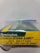 20 round box Remington .303 British