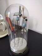 Approx 15 Antique/Vintage Hat Pins In Cloche Display