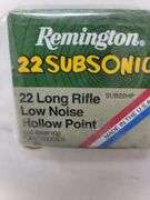 Scarce and Collectible 500 round brick Remington 22 LR HP Subsonic