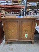 Vintage Storage Stand Approx 34" x 18" x 30" Tall  (Door Handle Needs Put On)