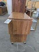 4 Shelf Book Stand Approx 22" x 16" x 42" Tall, Printer Stand W/ Drop Leaf On Castors, Approx 27" x 16" x 27" Tall, Drop Leaf 15" x 11"